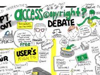 Should Universities Opt Out of Access Copyright? @HowardKnopf @RoanieLevy Debate by Giulia Forsythe (CC BY-NC-SA 2.0) https://flic.kr/p/nvbkJN