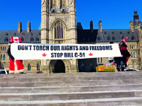 Toronto Activists protest against Harper's Bill C-51 on Parliament Hill by Obert Madondo (CC BY-NC-SA 2.0) https://flic.kr/p/rQRhnt