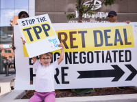 TPP rally. Ottawa, Canada, June 10 2014 by SumOfUs (CC BY 2.0) https://flic.kr/p/o8zqnJ