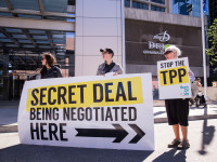 TPP rally. Ottawa, Canada, June 10 2014 by SumOfUs (CC BY 2.0) https://flic.kr/p/o8zHmw