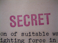 "SECRET" stamp by Alex Wellerstein (CC BY 2.0) https://flic.kr/p/aCJZrf
