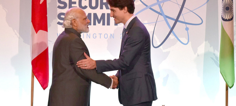 PM Modi and Canadian PM Justin Trudeau meet in Washington by Narendra Modi (CC BY-SA 2.0) https://flic.kr/p/FW7bcC