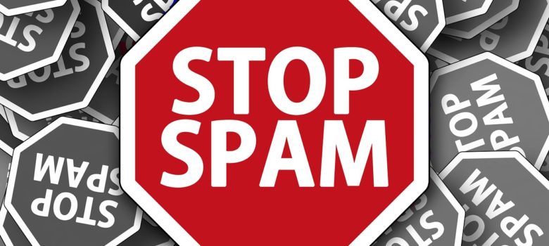 Stop Spam, CC0 Creative Commons https://pixabay.com/en/stop-spam-spam-road-sign-mail-940526/