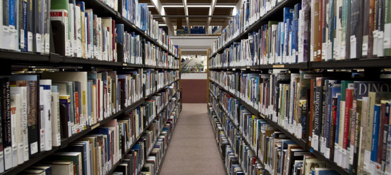 Toronto: book stacks at Toronto Reference Library by The City of Toronto (CC BY 2.0) https://flic.kr/p/gjDrZY