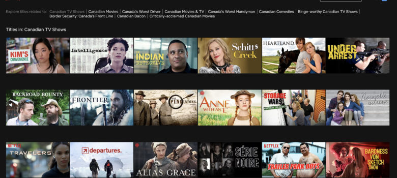 Netflix Canadian TV Shows