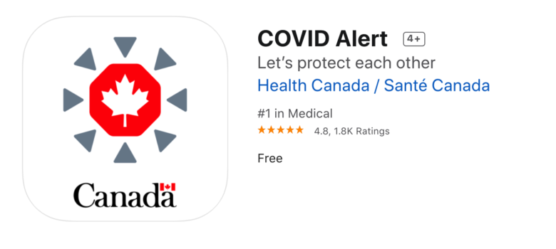 COVID Alert, https://www.canada.ca/en/public-health/services/diseases/coronavirus-disease-covid-19/covid-alert.html