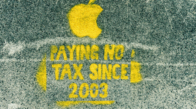 Protesting Against Apple's Tax Policy - Dublin Street Art by William Murphy (CC BY-SA 2.0) https://flic.kr/p/nhLhoz