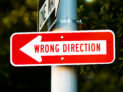 Wrong Direction by Thomas Hawk (CC BY-NC 2.0) https://flic.kr/p/2g4TPYt