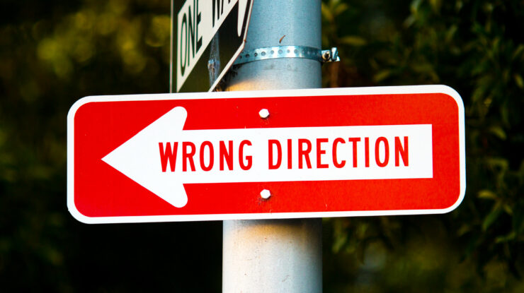 Wrong Direction by Thomas Hawk (CC BY-NC 2.0) https://flic.kr/p/2g4TPYt