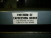 Freedom of Expression Booth by Eric and Mary Ellen (CC BY-SA 2.0) https://flic.kr/p/aBkjLX