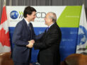 Prime Minister of Canada, Justin Trudeau, with Secretary-General, Angel Gurria, during a bilateral meeting in Paris, France by Herve Cortinat / OECD (CC BY-NC 2.0)  https://flic.kr/p/26a54hN