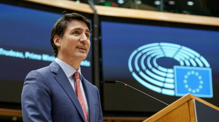 Justin Trudeau: “Canada, the EU, and our partners are facing a defining moment” CC-BY-4.0: © European Union 2022 – Source: EP". (creativecommons.org/licenses/by/4.0/) https://flic.kr/p/2namPQG