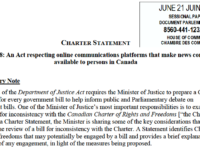 Charter Statement, Bill C-18