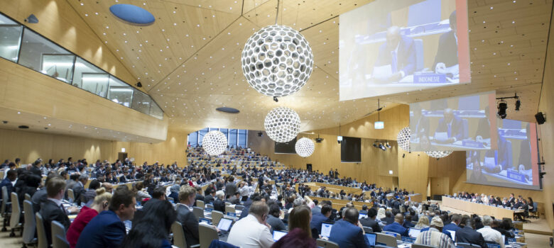 Delegates at the Opening of the WIPO Assemblies by WIPO. Photo: Violaine Martin. This work is licensed under a Creative Commons Attribution-NonCommercial-NoDerivs 3.0 IGO License. https://flic.kr/p/Z1PKfE