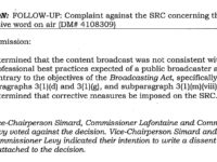 CRTC Full Commission Meeting Record, 2-3 November 2021