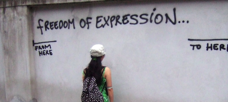 Freedom of expression by Harald Groven https://flic.kr/p/6Qy66z (CC BY-SA 2.0)