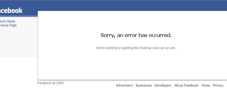 facebook error by Jeremy Yerse https://flic.kr/p/4LwdJ6 (CC BY-NC-ND 2.0)