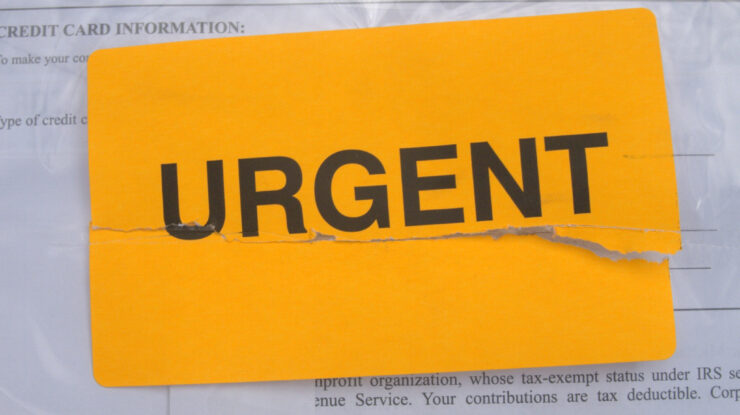 Urgent by Judith E. Bell https://flic.kr/p/o1mt5Q (CC BY-SA 2.0)