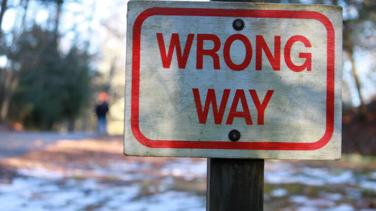 Wrong Way by Jack Zalium https://flic.kr/p/7CxM1P (CC BY-NC 2.0)
