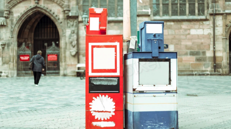Vintage newspaper dispenser by Markus Spiske CC-CC0 1.0 https://www.rawpixel.com/image/432264