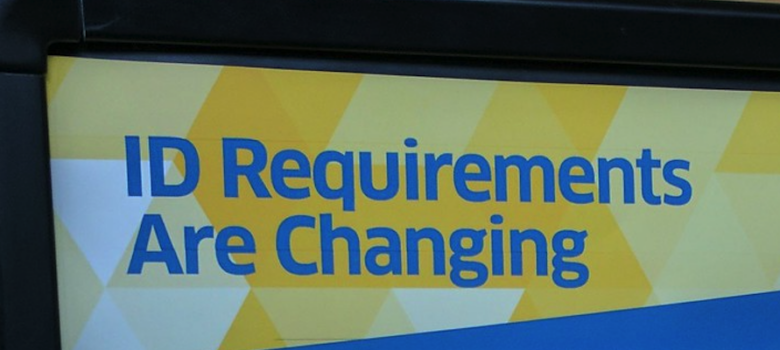 RealID notice, TSA pre-check line, Dulles Airport, Washington, DC, USA by Cory Doctorow CC BY-SA 2.0 https://flic.kr/p/Rswr4J