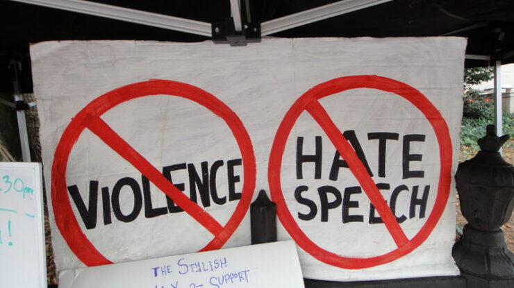 No violence no hate speech by John S. Quarterman https://flic.kr/p/aDkJbi CC BY 2.0