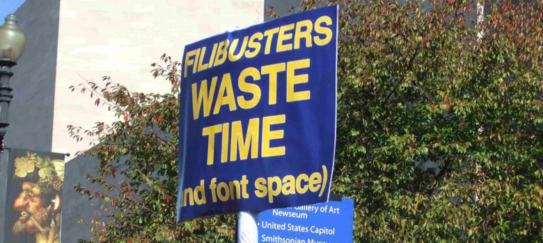 Filibusters Waste Time by Marni Soukup https://flic.kr/p/8RJW4C CC BY 2.0