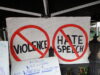 No violence no hate speech by John S. Quarterman CC BY 2.0 https://flic.kr/p/aDkJbi