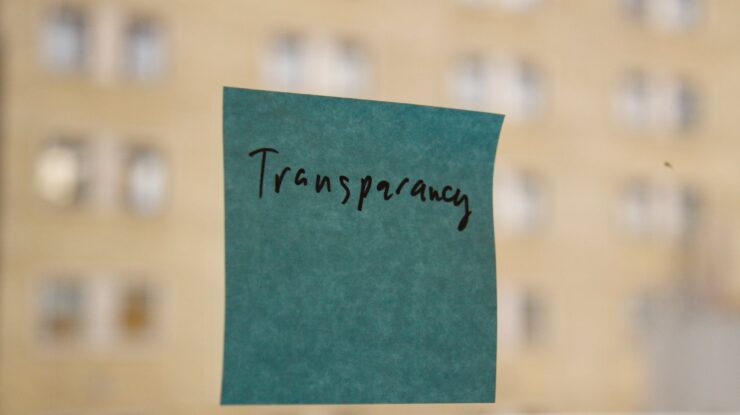 Transparency by Jay goldman https://flic.kr/p/5J3VDr CC BY-NC-SA 2.0
