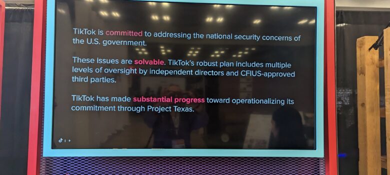 Tiktok statement on National Security, SXSW, Austin, Texas, USA by Cory Doctorow https://flic.kr/p/2omHwrb CC BY-SA 2.0