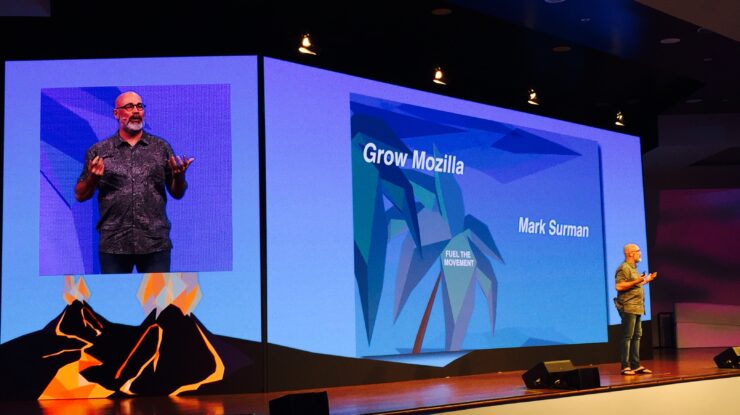 Mark_Surman_delivering_talk_at_Mozilla_All_Hands_2016_at_Hawaii by Psubhashish CC BY-SA 4.0 https://commons.wikimedia.org/wiki/File:Mark_Surman_delivering_talk_at_Mozilla_All_Hands_2016_at_Hawaii.jpg