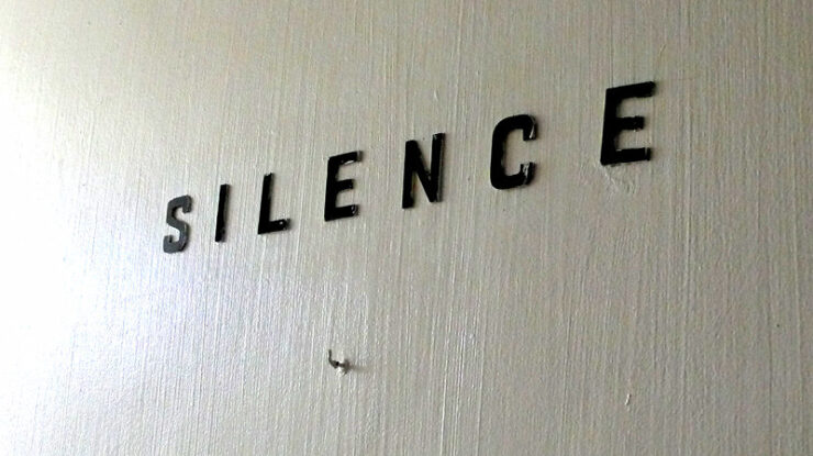 silence by chotda CC BY-NC-ND 2.0 https://flic.kr/p/HJ89E