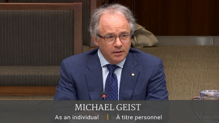 Michael Geist at SECU Committee on Bill C-22, May 7, 2026, https://parlvu.parl.gc.ca/Harmony/en/PowerBrowser/PowerBrowserV2/20260507/-1/44971