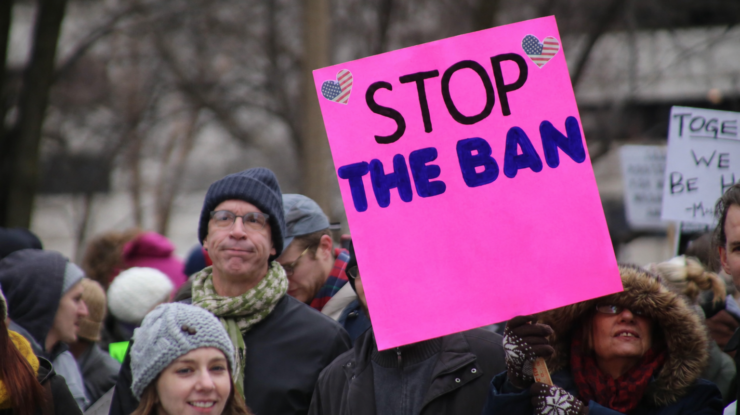 Stop the Ban by Paul Sableman, CC BY 2.0 , via Wikimedia Commons