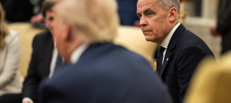 President Donald Trump meets with Canadian Prime Minister Mark Carney, Tuesday, May 6, 2025, in the Oval Office. (Official White House Photo by Daniel Torok) Public Domain https://flic.kr/p/2r35J7P