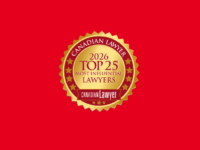 Canadian Lawyer logo https://www.canadianlawyermag.com/rankings/top-25-most-influential-lawyers-in-canada/394558